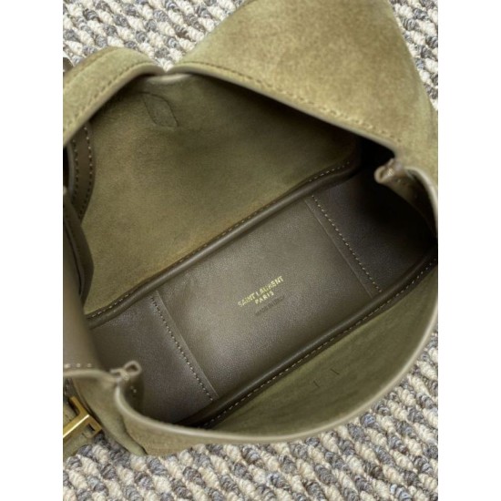 Replica Borsa hobo mini morbida YSL Saint Laurent Le 5 À 7 in pelle scamosciata gialla Imitazioni Falso Replica Borsa hobo mini morbida YSL Saint Laurent Le 5 À 7 in pelle scamosciata gialla Imitazioni Falso