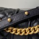 Replica Borsa Chanel Boy Flap Classic A67086 in pelle di vitello martellata con finiture in oro opaco nera Imitazioni Falso