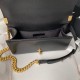 Replica Borsa Chanel Boy Flap Classic A67086 in pelle di vitello martellata con finiture in oro opaco nera Imitazioni Falso