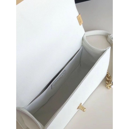 Replica Borsa Chanel Boy Flap Classic A67086 Pelle di vitello granata hardware oro/argento bianca Imitazioni Falso Replica Borsa Chanel Boy Flap Classic A67086 Pelle di vitello granata hardware oro/argento bianca Imitazioni Falso