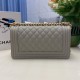 Replica Borsa Chanel Boy Flap Classic A67086 Pelle di vitello granata hardware oro grigio Imitazioni Falso Replica Borsa Chanel Boy Flap Classic A67086 Pelle di vitello granata hardware oro grigio Imitazioni Falso