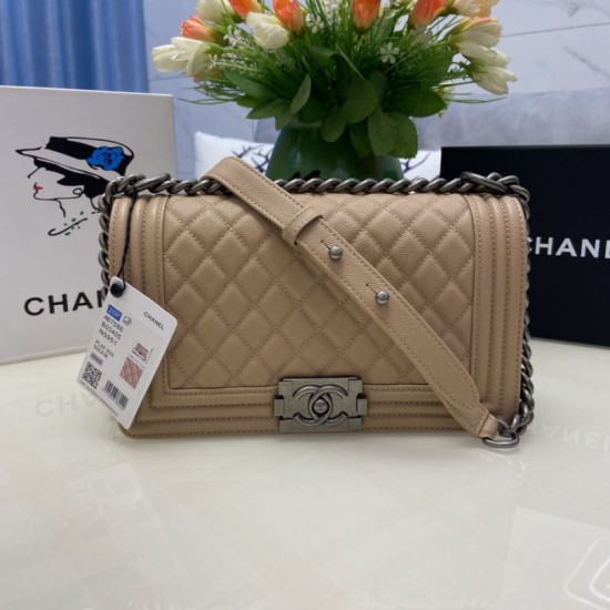 Replica Borsa Chanel Boy Flap Classic A67086 Pelle di vitello granata hardware oro/argento albicocca Imitazioni Falso Replica Borsa Chanel Boy Flap Classic A67086 Pelle di vitello granata hardware oro/argento albicocca Imitazioni Falso