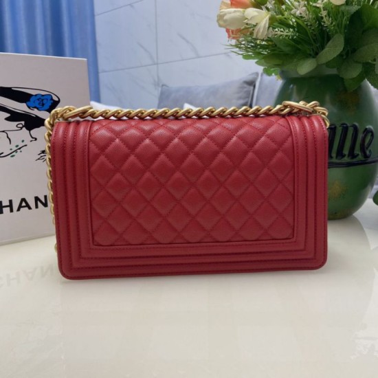 Replica Borsa Chanel Boy Flap Classic A67086 Pelle di vitello granata hardware oro/argento rossa Imitazioni Falso Replica Borsa Chanel Boy Flap Classic A67086 Pelle di vitello granata hardware oro/argento rossa Imitazioni Falso