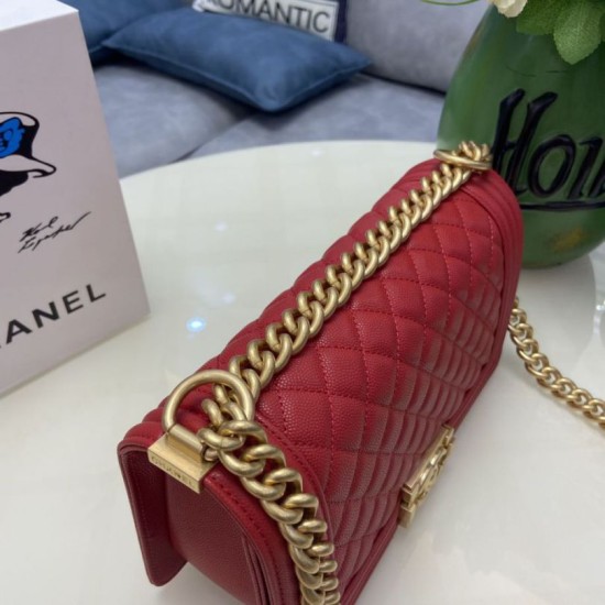Replica Borsa Chanel Boy Flap Classic A67086 Pelle di vitello granata hardware oro/argento rossa Imitazioni Falso Replica Borsa Chanel Boy Flap Classic A67086 Pelle di vitello granata hardware oro/argento rossa Imitazioni Falso