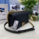 Replica Borsa Chanel Boy Flap Classic A67086 Pelle di vitello granata hardware bronzo nera Imitazioni Falso