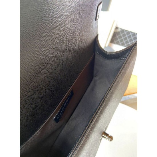 Replica Borsa Chanel Boy Flap A67086 Pelle di vitello granata finiture nere Imitazioni Falso