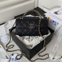 Replica Borsa Chanel Kelly Dark Horse con Manico Lungo AP3238 Nero Imitazioni Falso