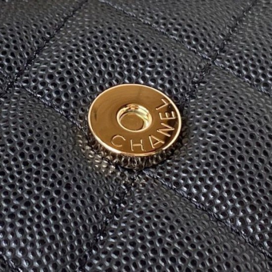 Replica Borsa Chanel Kelly Dark Horse con Manico Lungo AP3238 Nero Imitazioni Falso