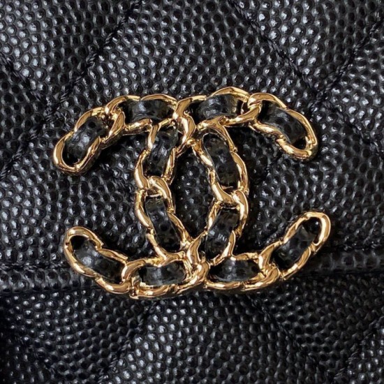 Replica Borsa Chanel Kelly Dark Horse con Manico Lungo AP3238 Nero Imitazioni Falso