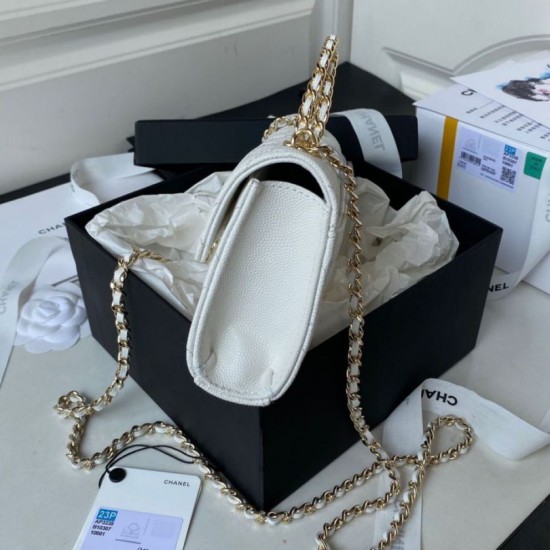 Replica Borsa Chanel Kelly Dark Horse con Manico Lungo AP3238 Bianco Imitazioni Falso Replica Borsa Chanel Kelly Dark Horse con Manico Lungo AP3238 Bianco Imitazioni Falso