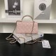 Replica Borsa Chanel Kelly Dark Horse con manico lungo AP3238 Rosa Imitazioni Falso