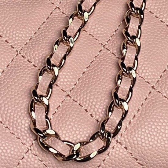 Replica Borsa Chanel Kelly Dark Horse con manico lungo AP3238 Rosa Imitazioni Falso