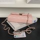 Replica Borsa Chanel Kelly Dark Horse con manico lungo AP3238 Rosa Imitazioni Falso