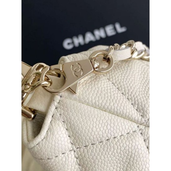 Replica Borsa Chanel 25S Edizione Limitata Vanity Case con Manico Superiore AP4591 Beige Imitazioni Falso