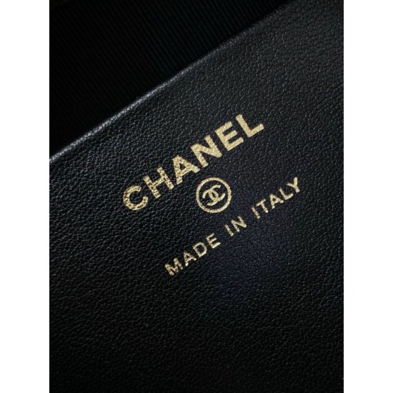 Replica Borsa Chanel 25S Edizione Limitata Vanity Case con Manico Superiore AP4591 Nero Imitazioni Falso