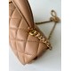 Replica Borsa Chanel 25SS Mini Flap Vintage con Manico Superiore AS2431 Albicocca Imitazioni Falso