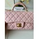 Replica Borsa Chanel 25SS Mini Flap Vintage con Manico Superiore AS2431 Rosa Imitazioni Falso