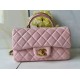 Replica Borsa Chanel 25SS Mini Flap Vintage con Manico Superiore AS2431 Rosa Imitazioni Falso