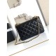 Replica Borsa Chanel 25A Mini/Piccola Flap con Catena Dorata AS2649 AS2615 Nero Imitazioni Falso