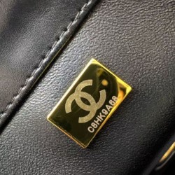 Replica Borsa Chanel 25A Mini/Piccola Flap con Catena Dorata AS2649 AS2615 Nero Imitazioni Falso