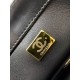 Replica Borsa Chanel 25A Mini/Piccola Flap con Catena Dorata AS2649 AS2615 Nero Imitazioni Falso