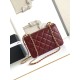 Replica Borsa Chanel 25A Mini/Piccola Flap con Catena Dorata AS2649 AS2615 Bordeaux Imitazioni Falso