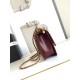Replica Borsa Chanel 25A Mini/Piccola Flap con Catena Dorata AS2649 AS2615 Bordeaux Imitazioni Falso