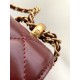 Replica Borsa Chanel 25A Mini/Piccola Flap con Catena Dorata AS2649 AS2615 Bordeaux Imitazioni Falso
