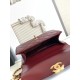 Replica Borsa Chanel 25A Mini/Piccola Flap con Catena Dorata AS2649 AS2615 Bordeaux Imitazioni Falso