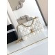 Replica Borsa Chanel 25A Mini/Piccola Flap con Catena Dorata AS2649 AS2615 Bianco Imitazioni Falso