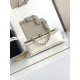 Replica Borsa Chanel 25A Mini/Piccola Flap con Catena Dorata AS2649 AS2615 Bianco Imitazioni Falso