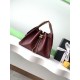 Replica Borsa a secchiello Chanel 25C grande/piccola in pelle di vitello granata AS5311 AS5293 Borgogna Imitazioni Falso