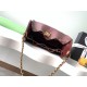 Replica Borsa a secchiello Chanel 25C grande/piccola in pelle di vitello granata AS5311 AS5293 Borgogna Imitazioni Falso