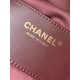 Replica Borsa a secchiello Chanel 25C grande/piccola in pelle di vitello granata AS5311 AS5293 Borgogna Imitazioni Falso