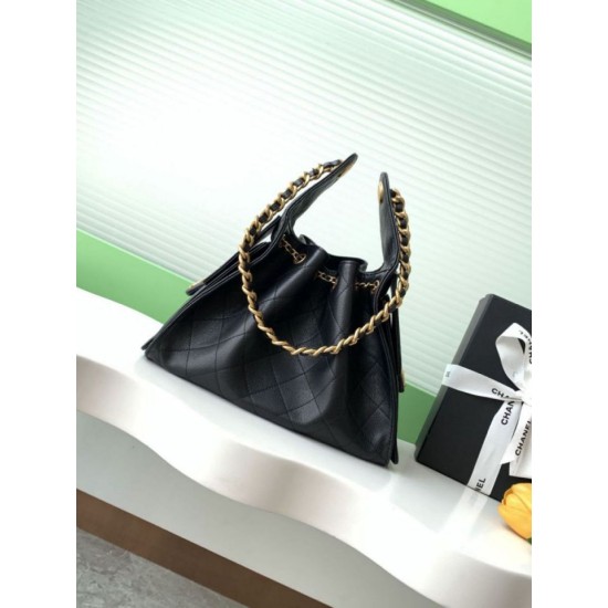 Replica Borsa a secchiello Chanel 25C grande/piccola in pelle di vitello granata AS5311 AS5293 Nero Imitazioni Falso