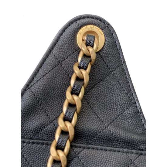 Replica Borsa a secchiello Chanel 25C grande/piccola in pelle di vitello granata AS5311 AS5293 Nero Imitazioni Falso