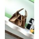 Replica Borsa a secchiello Chanel 25C grande/piccola in pelle di vitello granata AS5311 AS5293 Oro scuro Imitazioni Falso