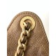 Replica Borsa a secchiello Chanel 25C grande/piccola in pelle di vitello granata AS5311 AS5293 Oro scuro Imitazioni Falso