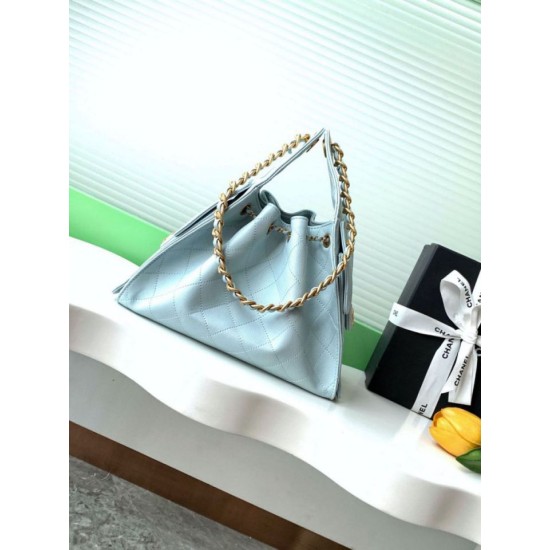 Replica Borsa a secchiello Chanel 25C grande/piccola in pelle di vitello granata AS5311 AS5293 Blu Imitazioni Falso