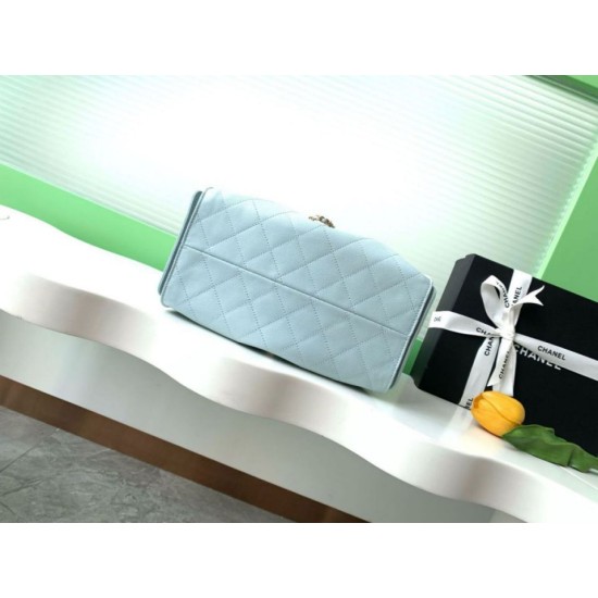 Replica Borsa a secchiello Chanel 25C grande/piccola in pelle di vitello granata AS5311 AS5293 Blu Imitazioni Falso