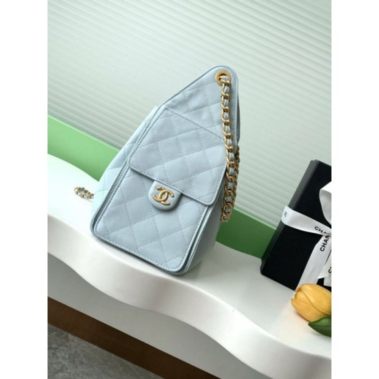 Replica Borsa a secchiello Chanel 25C grande/piccola in pelle di vitello granata AS5311 AS5293 Blu Imitazioni Falso