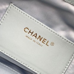 Replica Borsa a secchiello Chanel 25C grande/piccola in pelle di vitello granata AS5311 AS5293 Blu Imitazioni Falso