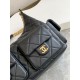 Replica Borsa hobo Chanel 25C grande/maxi metallizzata AS5339 AS5302 Nero Imitazioni Falso