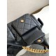 Replica Borsa hobo Chanel 25C grande/maxi metallizzata AS5339 AS5302 Nero Imitazioni Falso