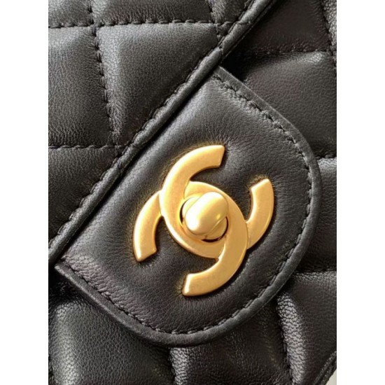 Replica Borsa Chanel 25P Mini con patta e manico superiore AS5354 Nero Imitazioni Falso Replica Borsa Chanel 25P Mini con patta e manico superiore AS5354 Nero Imitazioni Falso