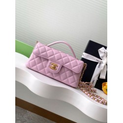 Replica Borsa Chanel 25P Mini con patta e manico superiore AS5354 Beige Imitazioni Falso
