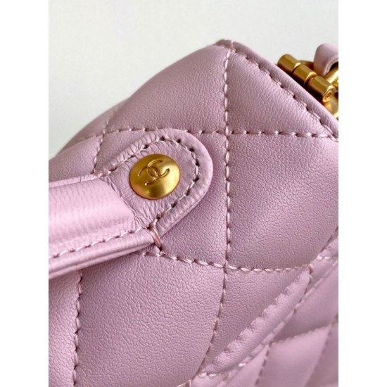 Replica Borsa Chanel 25P Mini con patta e manico superiore AS5354 Beige Imitazioni Falso Replica Borsa Chanel 25P Mini con patta e manico superiore AS5354 Beige Imitazioni Falso