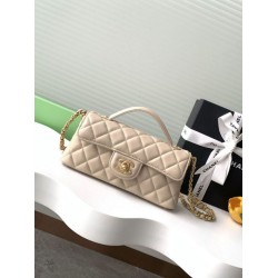 Replica Borsa Chanel 25P Mini Flap con Manico Superiore AS5354 Rosa Imitazioni Falso