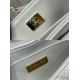 Replica Borsa Chanel 25P piccola con patta e manico superiore AS5355 Bianca Imitazioni Falso