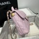 Replica Borsa Chanel 25P piccola con patta e manico superiore AS5355 Rosa Imitazioni Falso